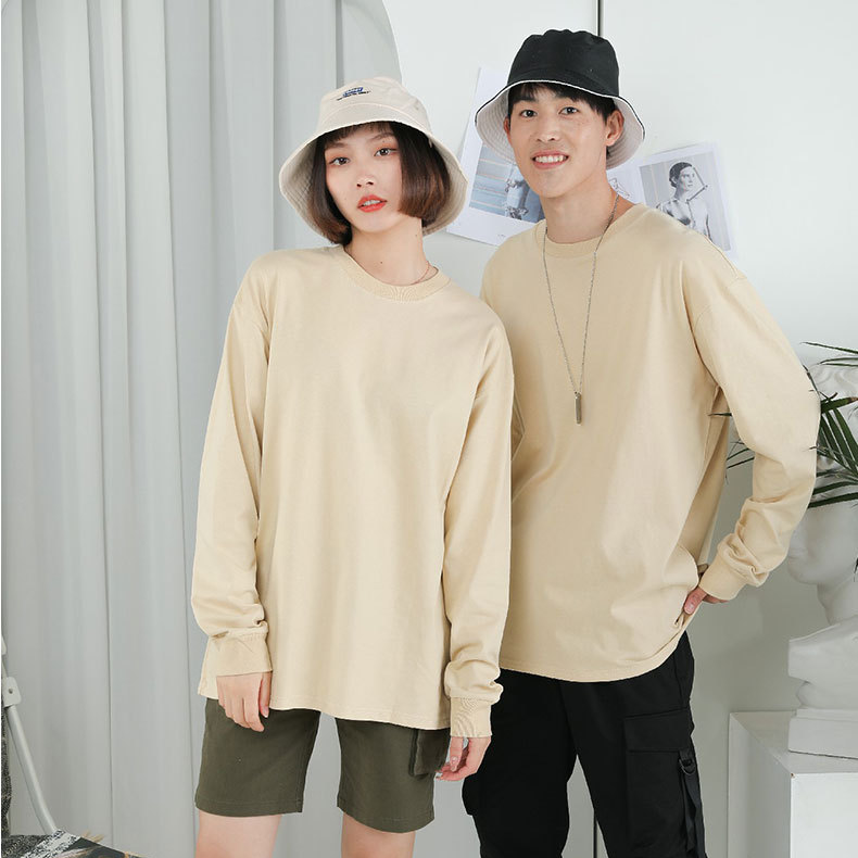 【客製化團體服】寬鬆版重磅純色長袖T恤 | 團體制服訂製