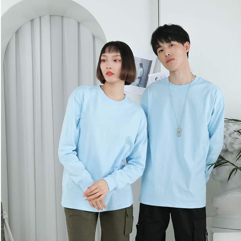 【客製化團體服】寬鬆版重磅純色長袖T恤 | 團體制服訂製