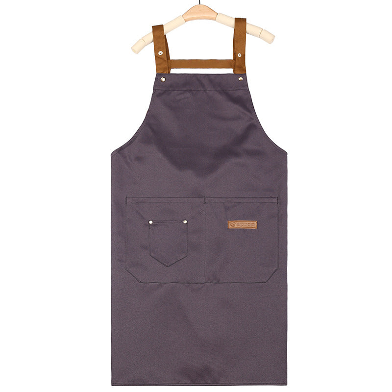 【客製化團體服】皮標多口袋圍裙 | 團體制服訂製