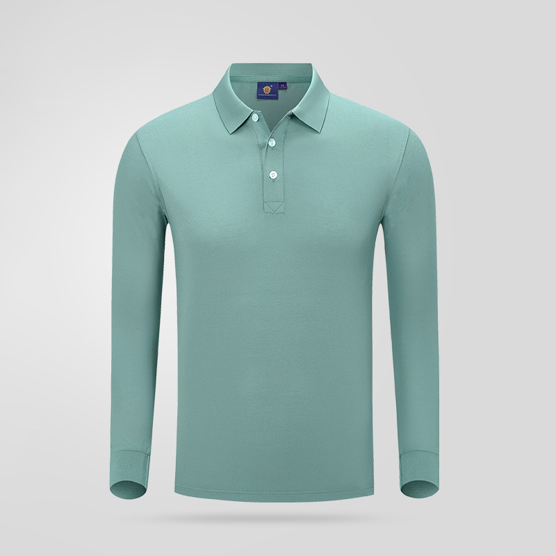【客製化團體服】蠶絲棉純色長袖秋冬POLO衫 | 團體制服訂製