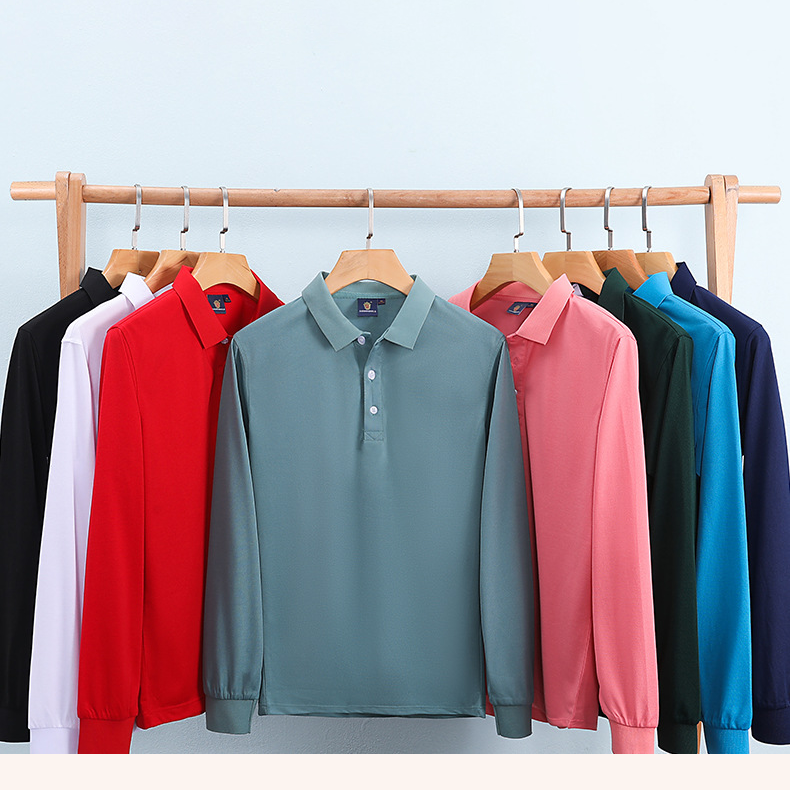 【客製化團體服】蠶絲棉純色長袖秋冬POLO衫 | 團體制服訂製