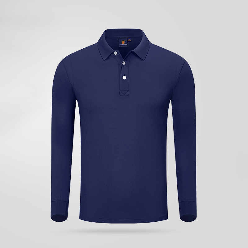 【客製化團體服】蠶絲棉純色長袖秋冬POLO衫 | 團體制服訂製