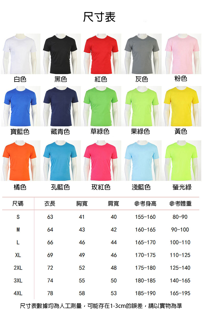 【客製化團體服】速乾排汗圓領t恤 | 團體制服訂製
