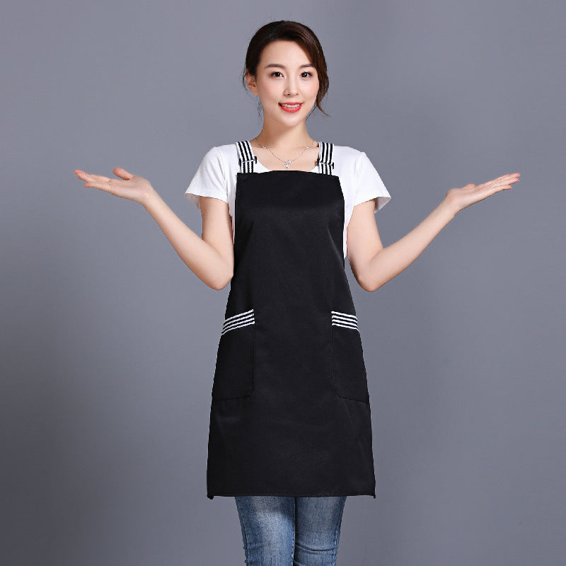【客製化團體服】條紋背帶圍裙 | 團體制服訂製
