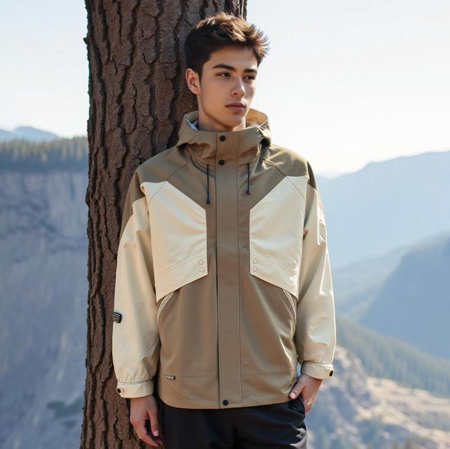 【客製化團體服】拼色三合衣連帽衝鋒外套 |  團體制服訂製