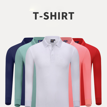 【客製化團體服】蠶絲棉純色長袖秋冬POLO衫 | 團體制服訂製