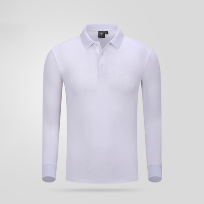 【客製化團體服】蠶絲棉純色長袖秋冬POLO衫 | 團體制服訂製